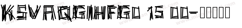 KSVAQGIHFG0 15 00字体转换